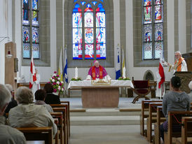 Bonifatiusandacht mit Weihbischof Prof. Dr. Karlheinz Diez in St. Crescentius (Foto: Karl-Franz Thiede)